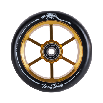 Колесо Tech Team для трюкового самоката 110*24 мм 6RT (DRACO) желтый