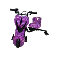 Электросамокат дрифткар фиолетовый космос