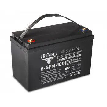 Аккумуляторная батарея RuTrike 6-GFM-100 (12V108A/H C20)
